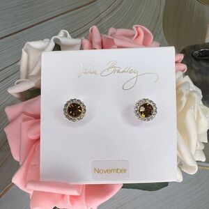 Vera Bradley November Stone Stud Earrings